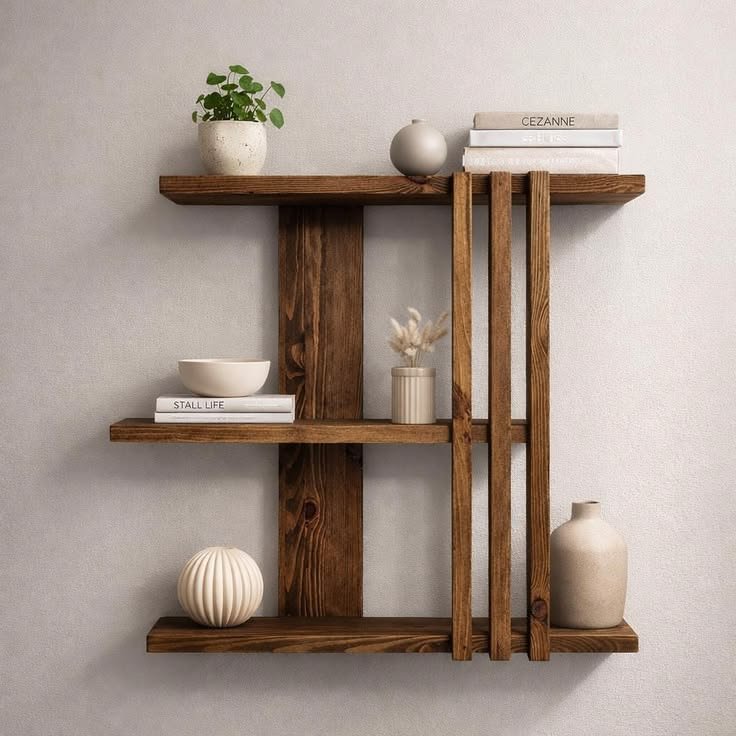 Designer wall shelves